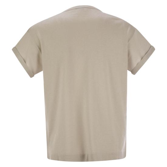  브루넬로 쿠치넬리 스파클링 캐시미어 실크 니트 티셔츠 M41810000 ICE - BRUNELLO CUCINELLI