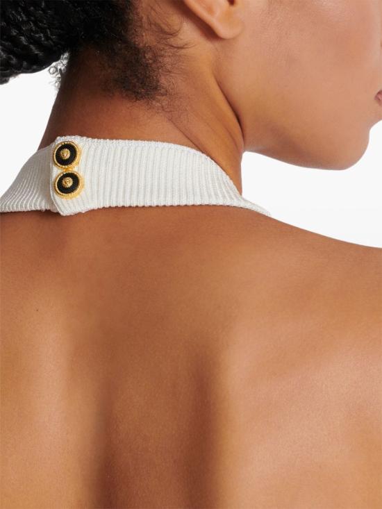 25SS 발망 민소매 티셔츠 EF1AA380KI10 0FA White - BALMAIN