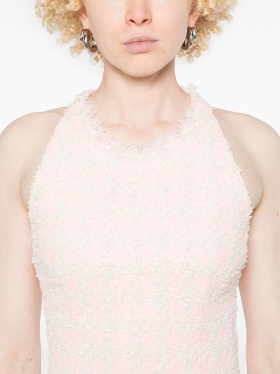 25SS 발망 숏 원피스 EF1R3295XK69 OHP Pink - BALMAIN