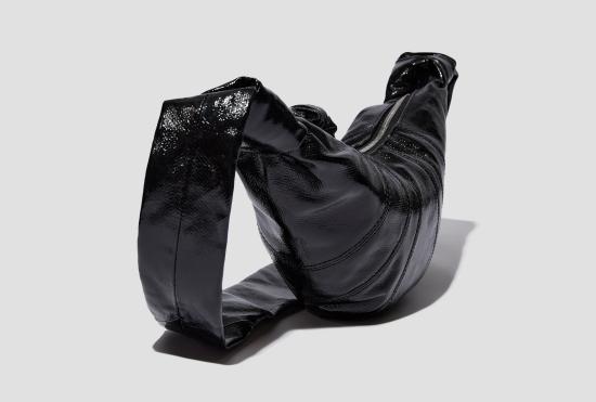 25SS 르메르 크로스백 작은 크루아상 백 - 코팅 코튼 BG0003 LF1329 블랙 - LEMAIRE