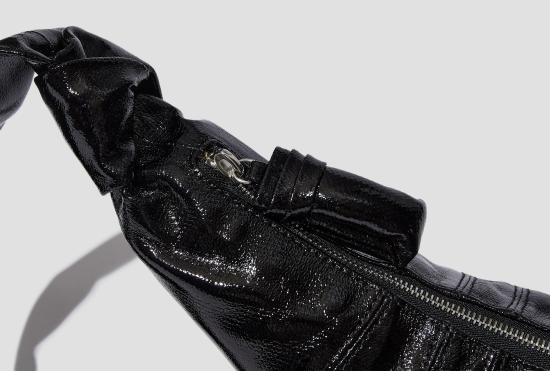 25SS 르메르 크로스백 작은 크루아상 백 - 코팅 코튼 BG0003 LF1329 블랙 - LEMAIRE