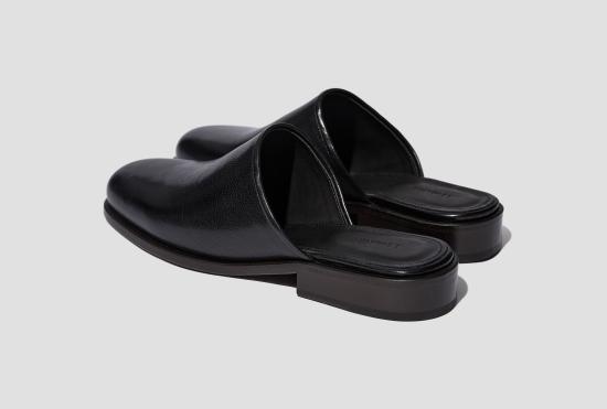 25SS 르메르 슈즈 스퀘어 뮬 - 샤이니 레더 FO0033 LL0042 블랙 - LEMAIRE