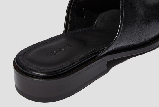 25SS 르메르 슈즈 스퀘어 뮬 - 샤이니 레더 FO0033 LL0042 블랙 - LEMAIRE