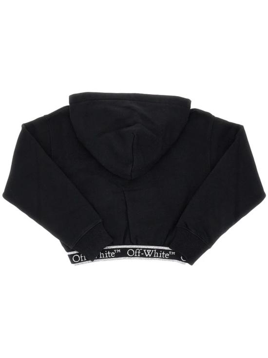 25SS [키즈] 오프화이트 니트/스웻셔츠 OGBB005C99FLE003 1001 BLACK WHITE - OFF WHITE