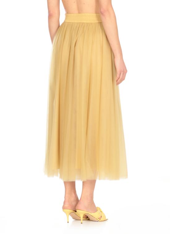 25SS 파비아나 필리피 미디 스커트 GND265F367 L186778 Yellow - FABIANA FILIPPI