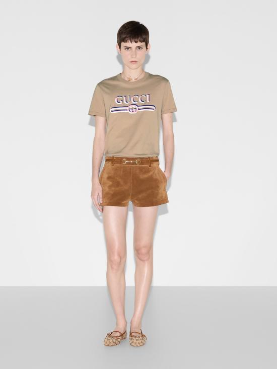 25SS 구찌 반팔 티셔츠 798764XJG6X 2397 Beige - GUCCI