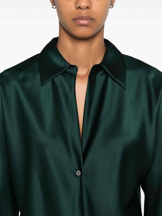 25FW 빈스 블라우스 V055413024377 Green - VINCE