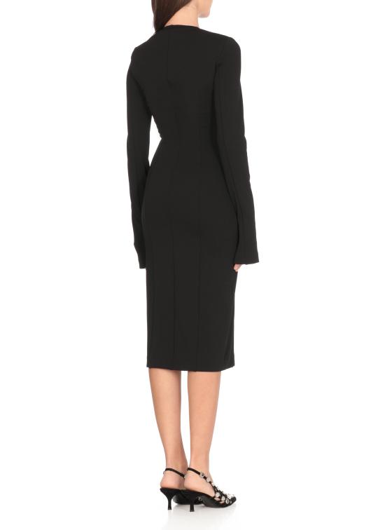 25SS 디 아티코 미디 원피스 250WCW00210 PLL002AA100 Black - THE ATTICO