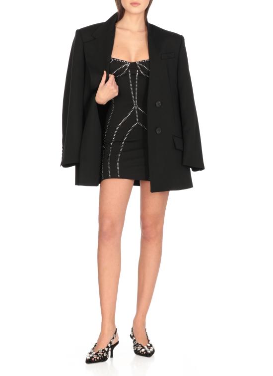 25SS 디 아티코 숏 원피스 250WCA00401 PLL002TA100 Black - THE ATTICO