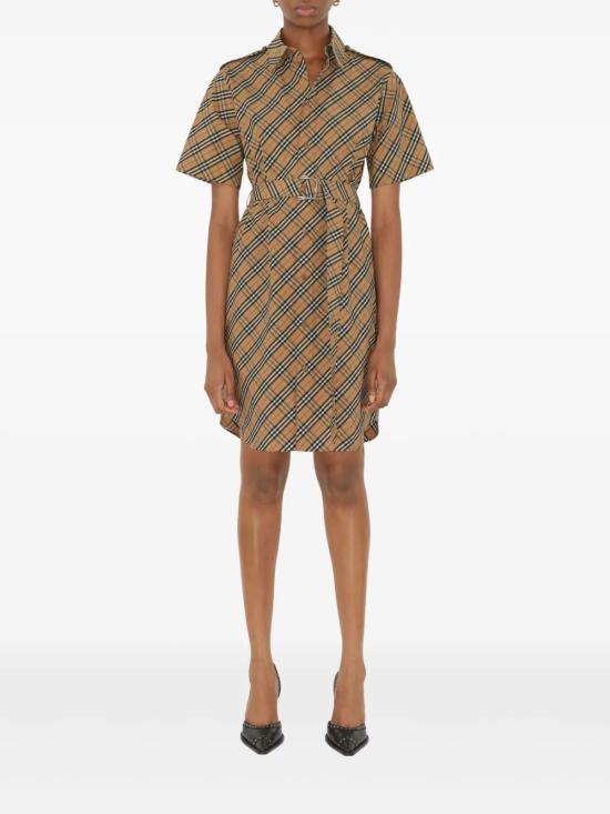 25SS 버버리 숏 원피스 8106067 B9368 Beige - BURBERRY