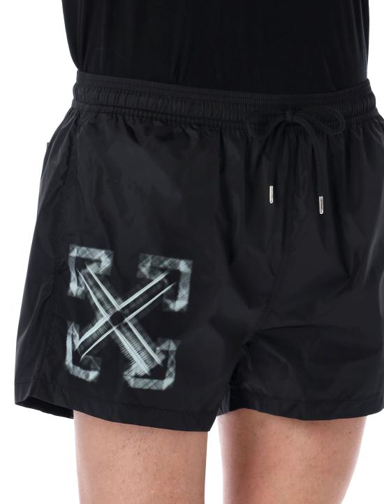 25SS 오프화이트 스윔팬츠 OMFD014S25FAB004 1041 BLACK AQUA GLASS - OFF WHITE