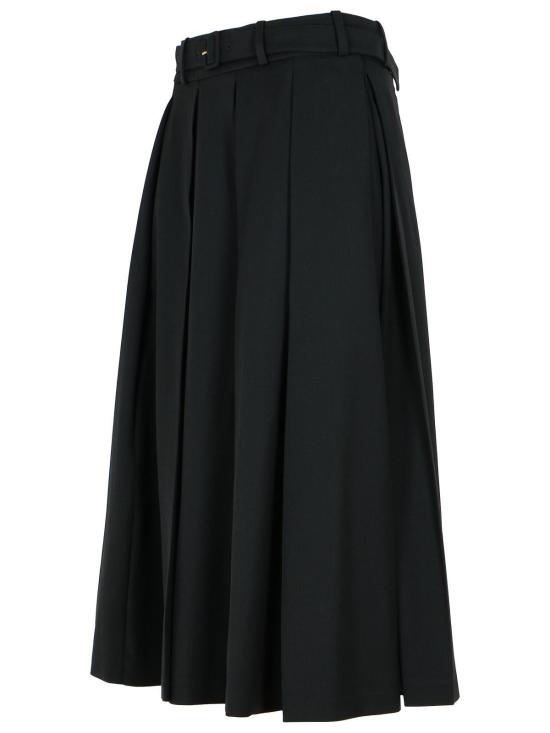 24FW 파투 미디 스커트 SK0700103999B Black - PATOU