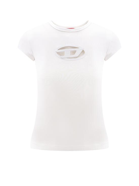 24FW 디젤 반팔 티셔츠 A062680AFAA 100 White