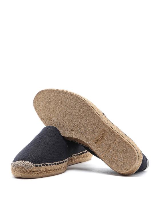  생로랑 캔버스 자수 에스파드리유 6059511P2101000 Black - SAINT LAURENT