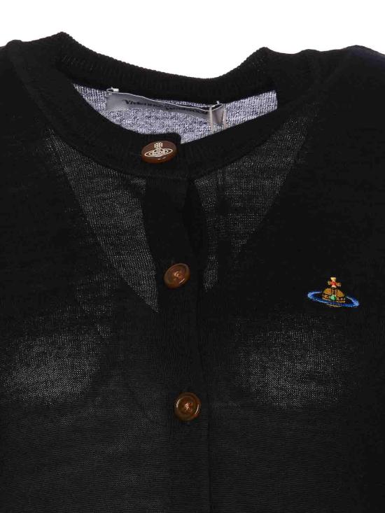 26SS 비비안웨스트우드 BEA 베아 니트 가디건 1803002PY001AN402 Black - VIVIENNE WESTWOOD