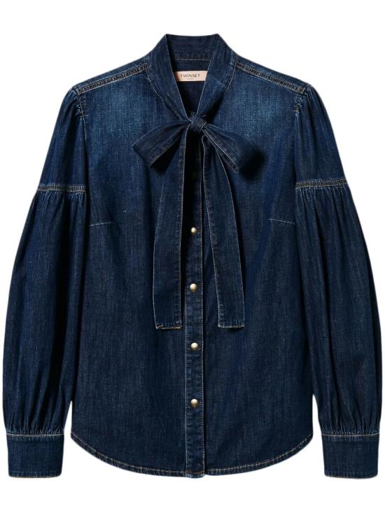 25SS 트윈셋 셔츠 251TP2021 01611 MIDIUM DENIM - TWINSET