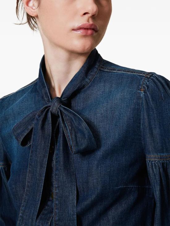 25SS 트윈셋 셔츠 251TP2021 01611 MIDIUM DENIM - TWINSET