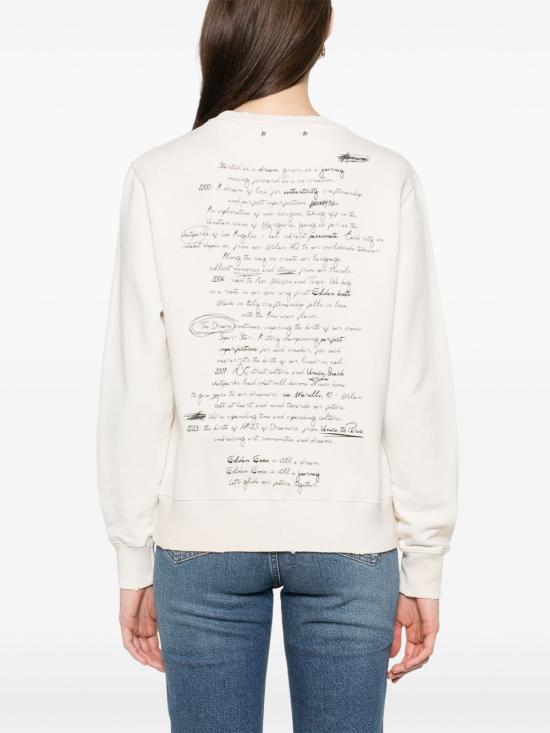 25SS 골든구스 긴팔 티셔츠 GWP01223 P001894 11421 11421 HERITAGE WHITE BLACK - GOLDEN GOOSE