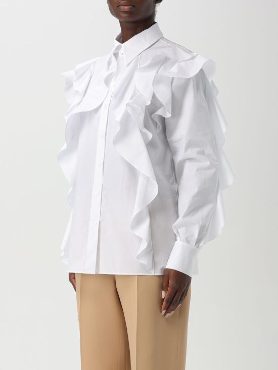 25FW 알베르타 페레티 셔츠 02231626 0001 White - ALBERTA FERRETTI