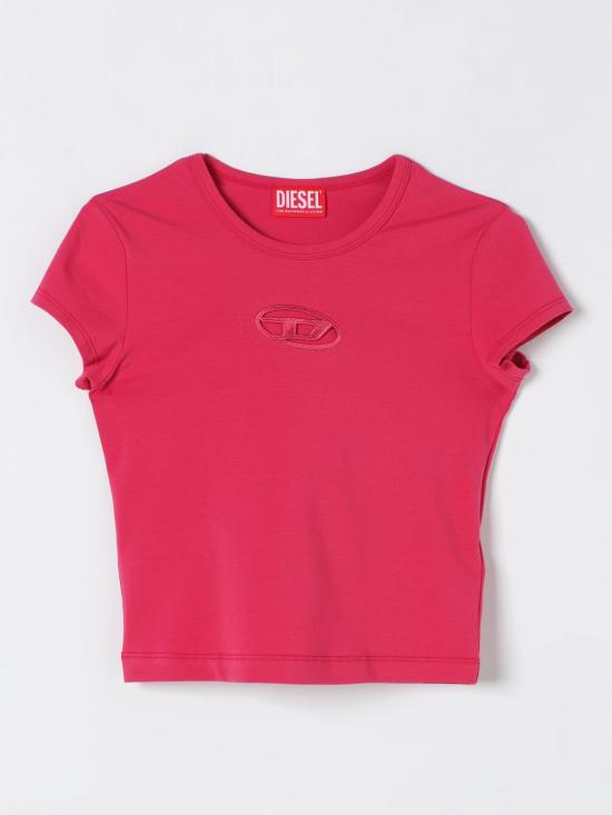 25FW [키즈] 디젤 티셔츠 J018300AFAA K362 Fuchsia