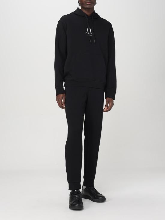 25FW 알마니 후드 티셔츠 XM000369AF10818 UC001 Black - ARMANI