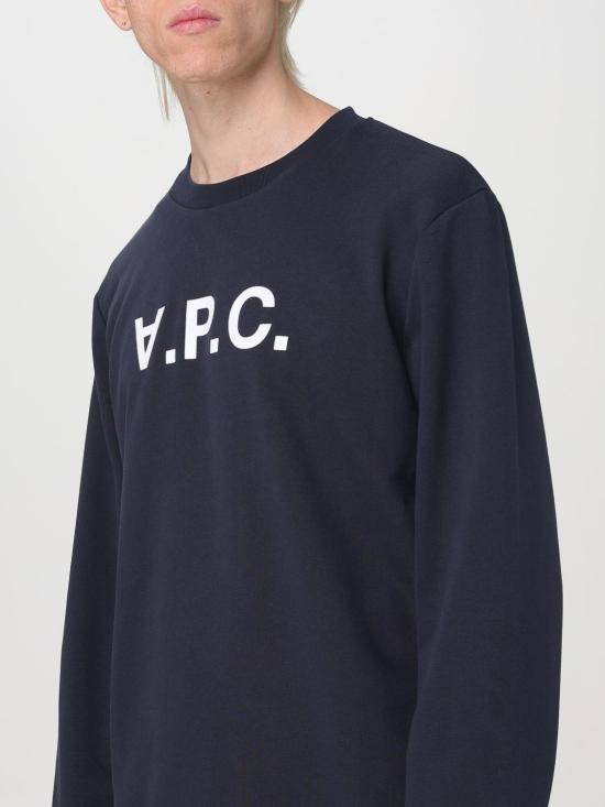 25FW 아페쎄 긴팔 티셔츠 COHBNM27907 TIQ Blue - A.P.C.