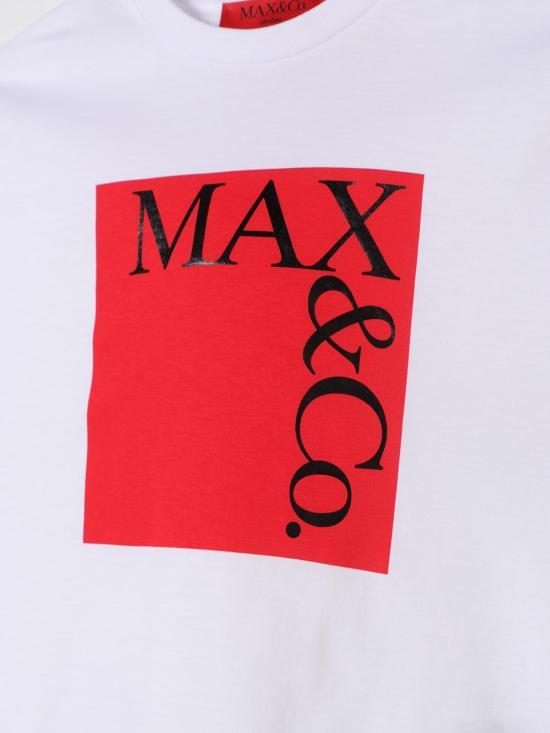 25FW [키즈] 막스앤코 티셔츠 MX0005MX057 MX10C White - MAX & CO.