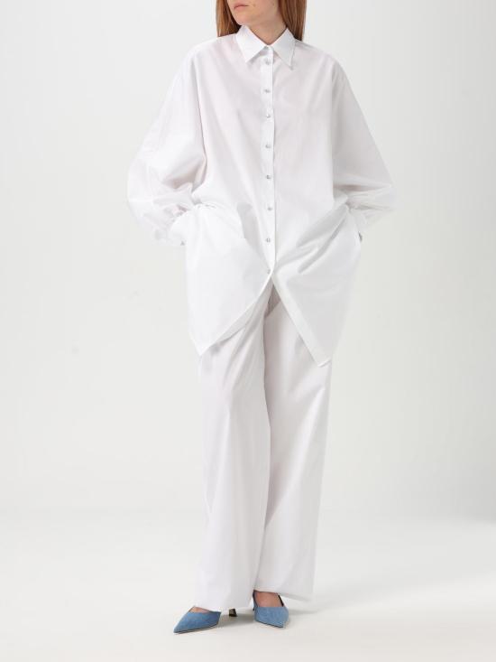 25SS 에르마노 설비노 팬츠 D462P303BQP 10601 White - ERMANNO SCERVINO