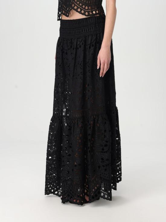 25SS 에르마노 설비노 스커트 D464O600RXT 95708 Black - ERMANNO SCERVINO