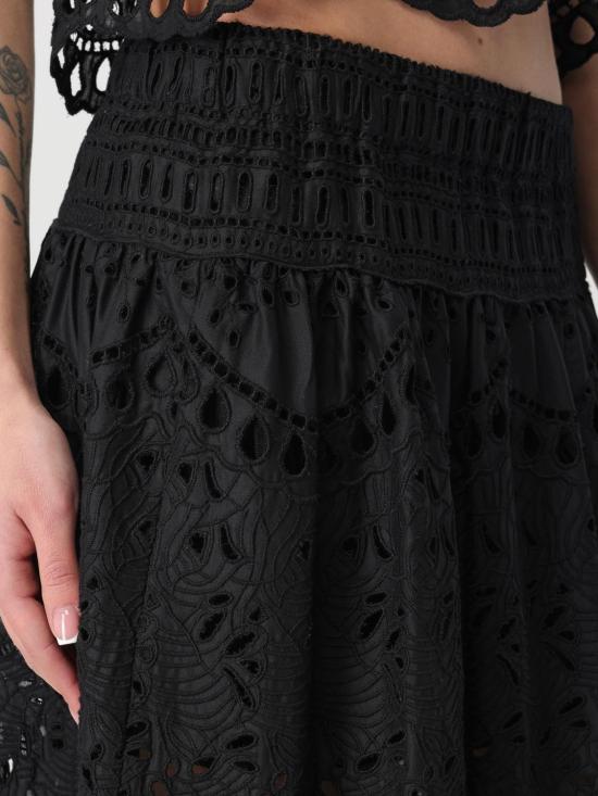 25SS 에르마노 설비노 스커트 D464O600RXT 95708 Black - ERMANNO SCERVINO