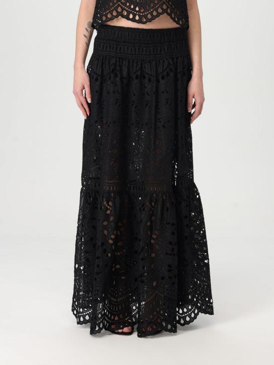 25SS 에르마노 설비노 스커트 D464O600RXT 95708 Black