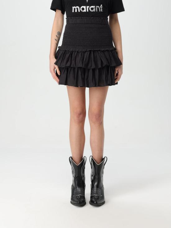 25SS 이자벨마랑에뚜왈 숏 스커트 JU0022FCB3J04E 01BK Black