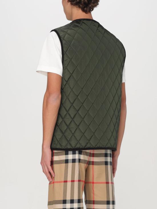 25FW 버버리 퀼티드 나일론 베스트 8100839 Olive - BURBERRY