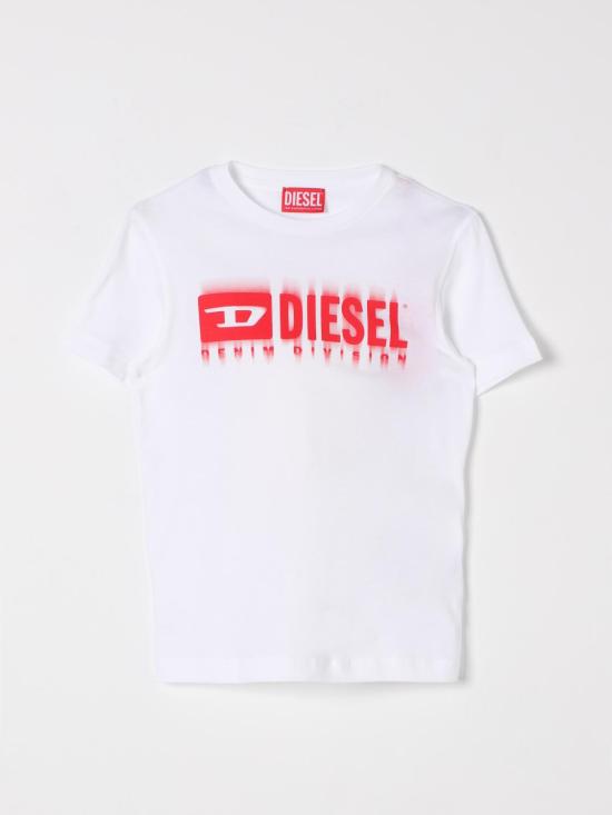 25FW [키즈] 디젤 티셔츠 J0203300YI9 K100 White