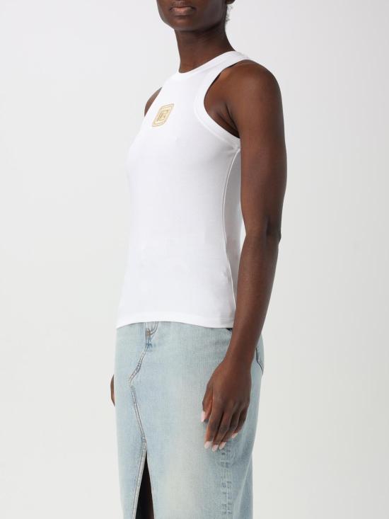 25FW 발망 민소매 티셔츠 DF1EB045BC49 GAD White - BALMAIN