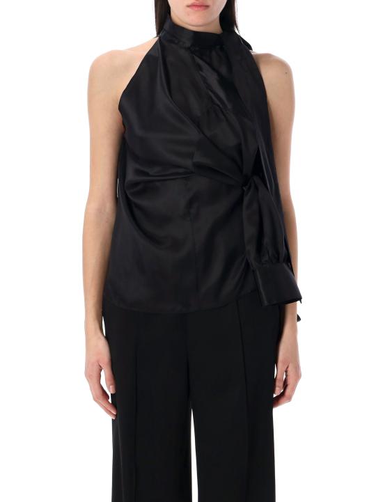 25SS MM6 메종마르지엘라 블라우스 25PS52DT0048S41355 900 BLACK - MM6 MAISON MARGIELA