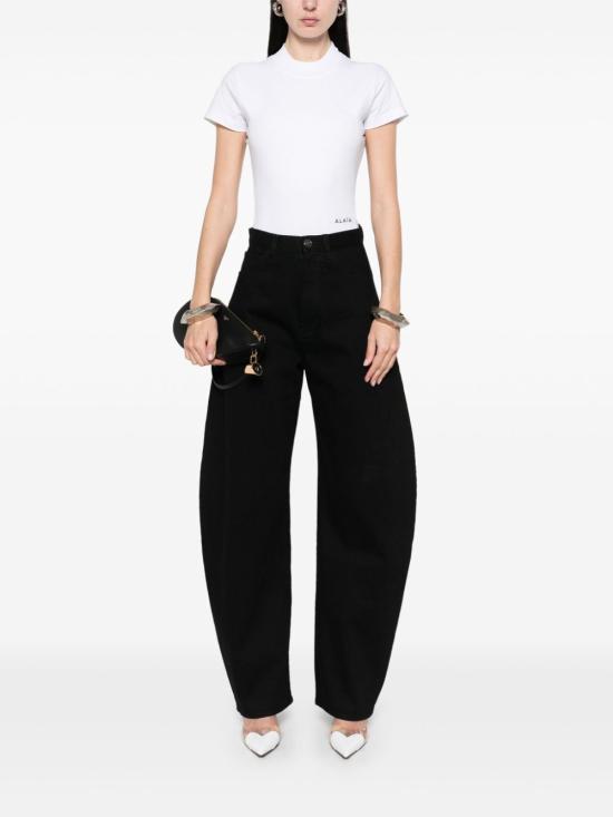 25SS 알라이아 반팔 티셔츠 AA9B0354J065A 000 WHITE - ALAIA