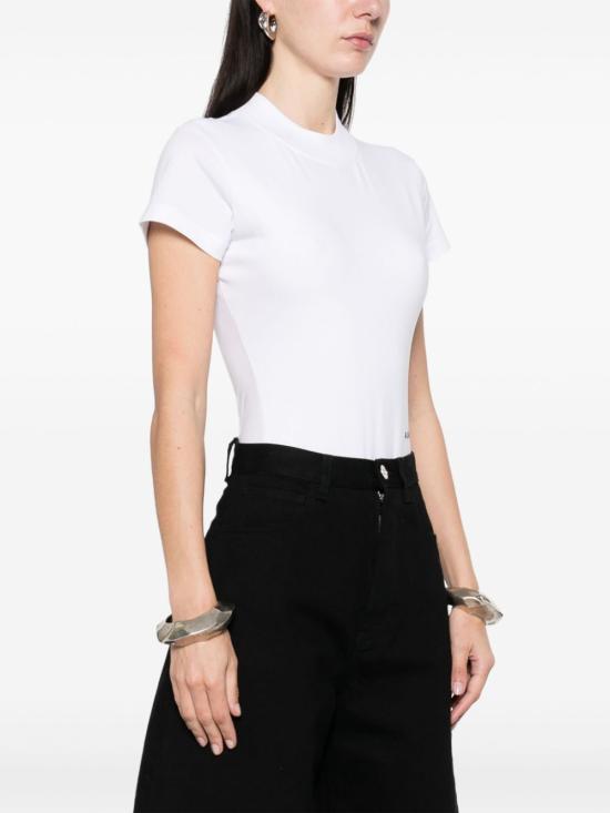 25SS 알라이아 반팔 티셔츠 AA9B0354J065A 000 WHITE - ALAIA