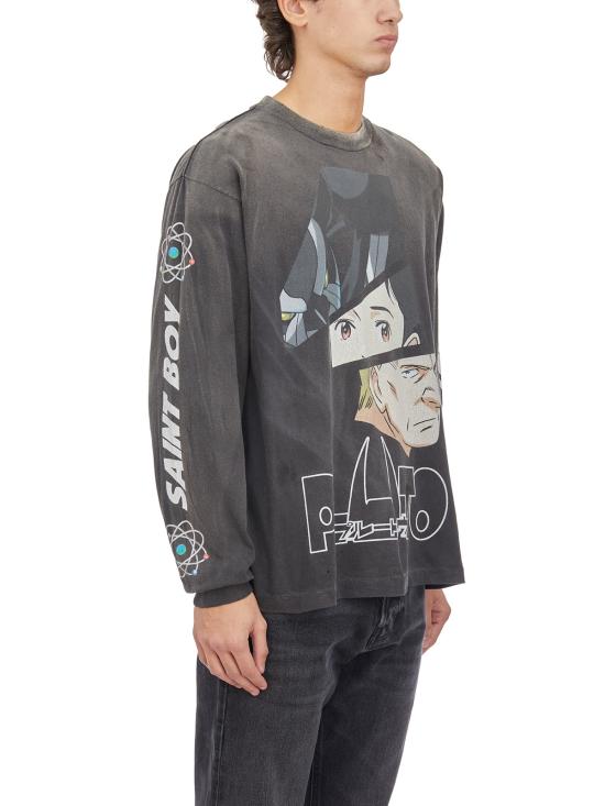 24FW 세인트 미카엘 긴팔 티셔츠 ISMYS10000C30 Black - SAINT MXXXXXX