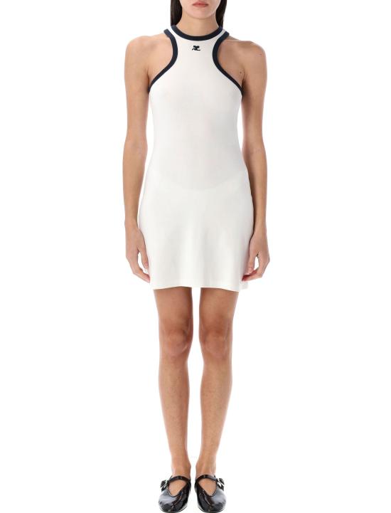 25SS 쿠레쥬 숏 원피스 25P125JR0577JS02 0083 WHITE NAVY