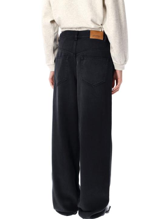 25SS 이자벨마랑에뚜왈 스트레이트 팬츠 PA0273FCB1H07I 02FK FADED BLACK - ISABEL MARANT ETOILE