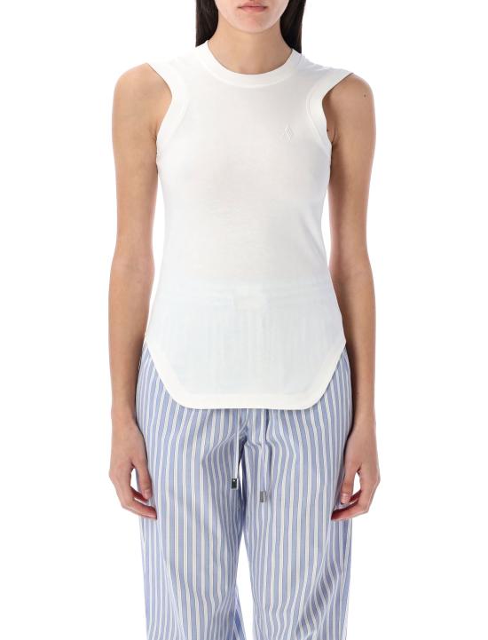 25SS 디 아티코 민소매 티셔츠 25P250WCN00003JJJ025 001 WHITE