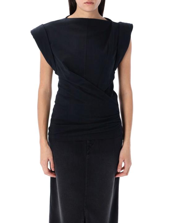 25SS 이자벨마랑에뚜왈 반팔 티셔츠 25PTS0207FAA1N41I 01BK BLACK