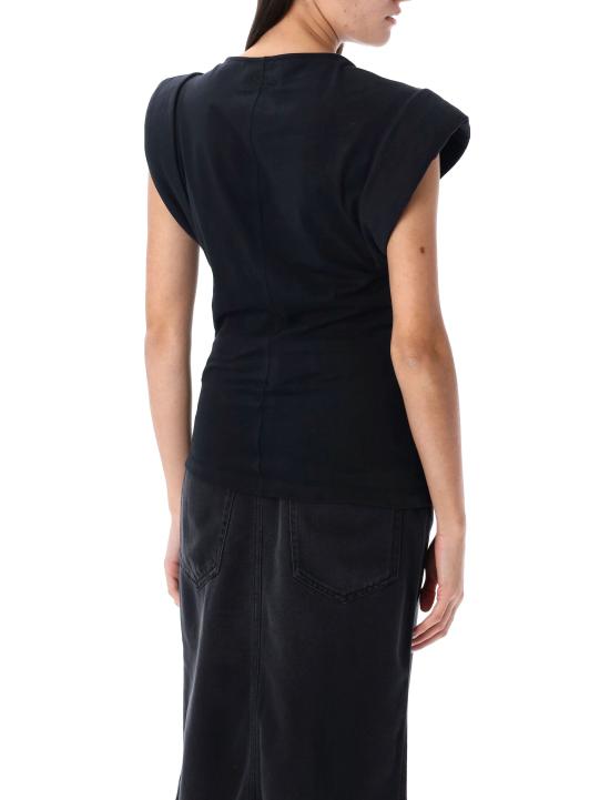 25SS 이자벨마랑에뚜왈 반팔 티셔츠 25PTS0207FAA1N41I 01BK BLACK - ISABEL MARANT ETOILE