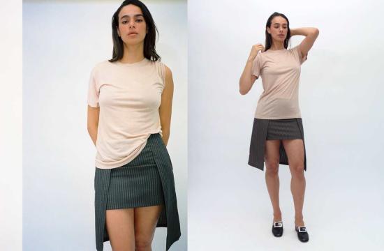  베이스레인지 반팔 티셔츠 베이스렌지 햅틱 티셔츠 - BASERANGE