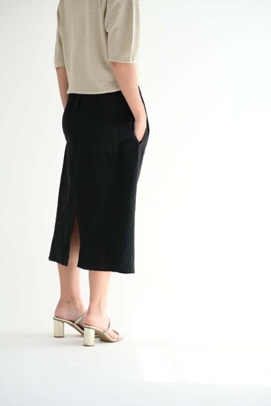  소피 드후레 미디 스커트 소피 도르 소 스커트 블랙 - SOFIE D'HOORE