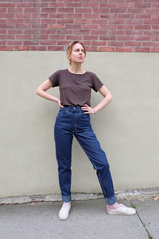  스탠 레이 데님 팬츠 스탠레이 80년대 페인터 팬츠 인디고 데님