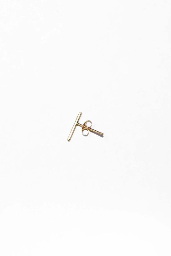  탈리스만 이어링 Talisman 리니어 스터드 재활용 14k 골드 - TALISMAN