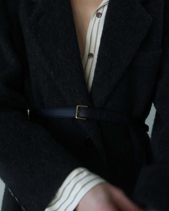  Flattered 레귤러 벨트 플래터드 바바라 가죽  블랙 - FLATTERED