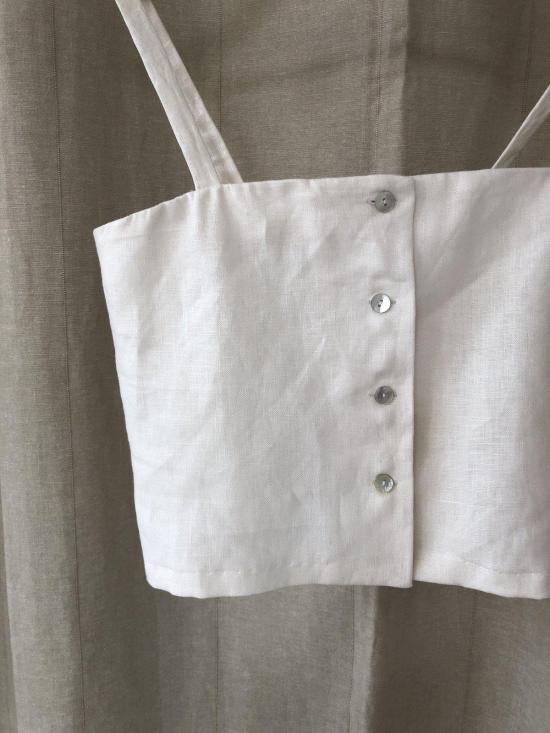  코코볼로 민소매 티셔츠 웨이버리 탱크 아이보리 - COCOBOLO